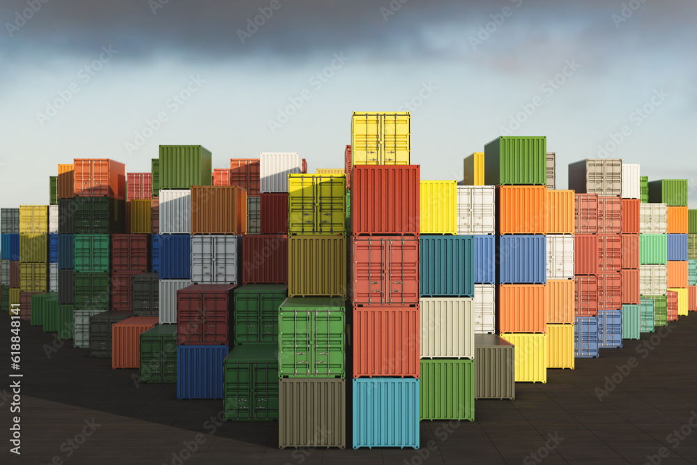 Industrial container yard for logistics import-export business Industrial container yard for logistics import-export business