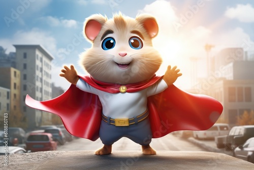Cute Cartoon Squirrel Super...