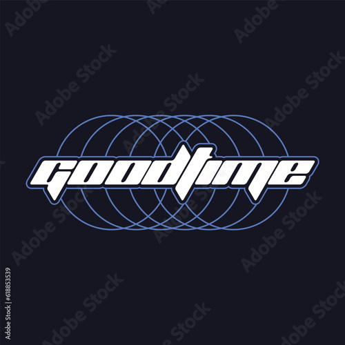 Tableau sur toile vector goodtime typography text for t-shirt, poster, typography or your brand