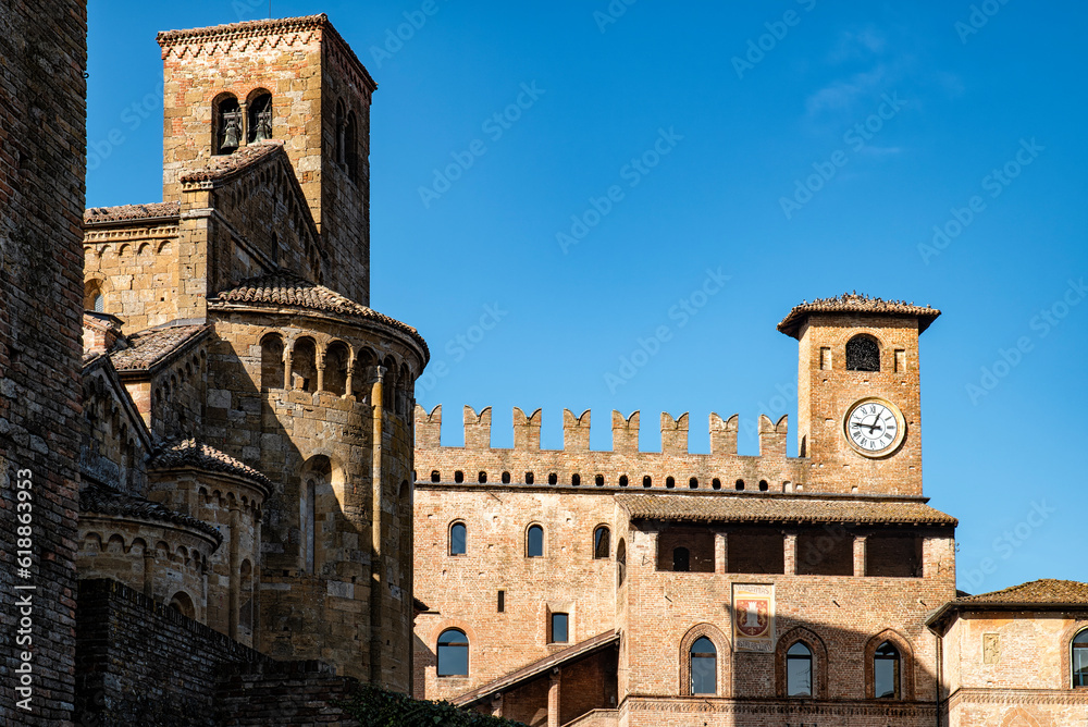 View of Castell'Arquato old palace