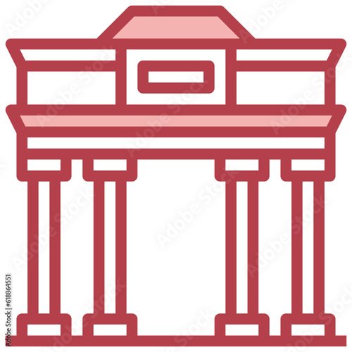 BRANDENBURG line icon,linear,outline,graphic,illustration
