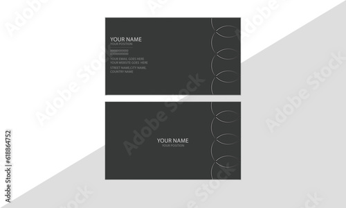 simple business card design with gradient.