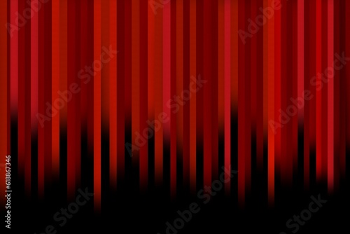 Red pattern composed of different lines on black background, different shades of red. Wallpaper