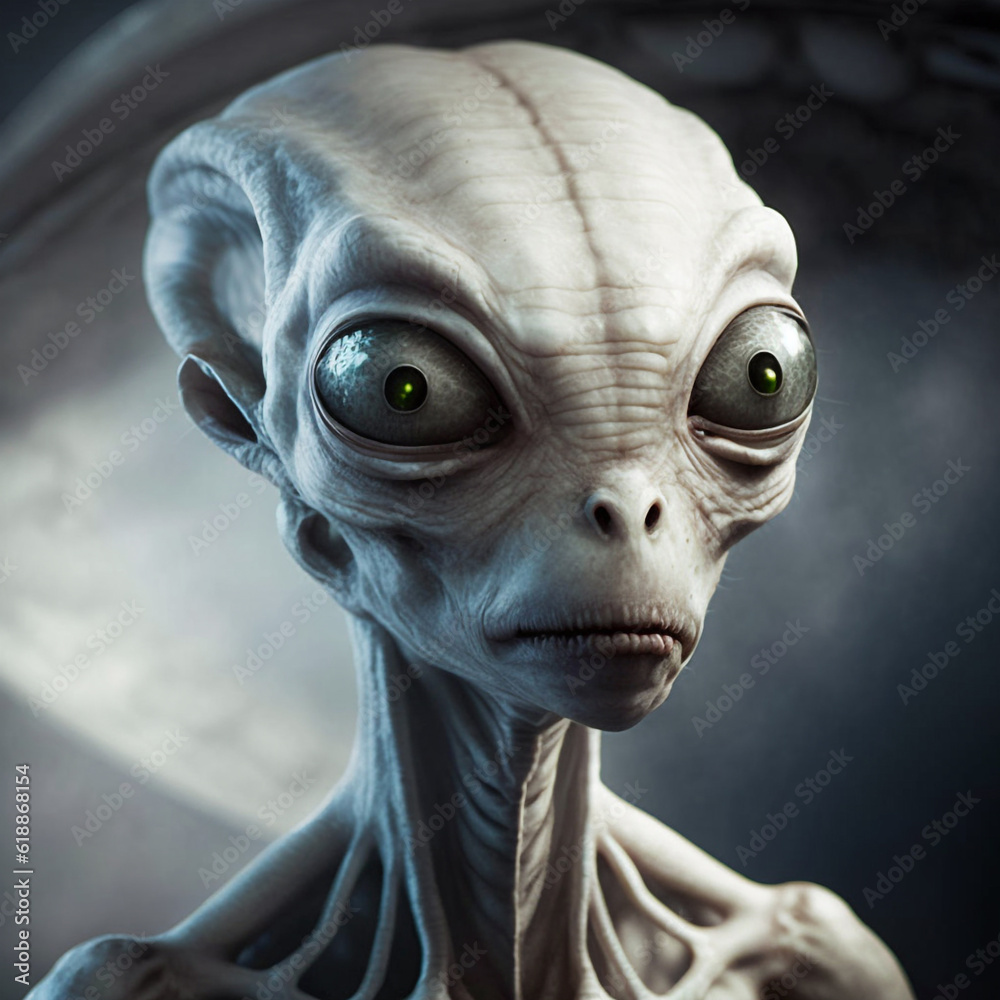 Portrait of Alien - AI Generative - Midjourney