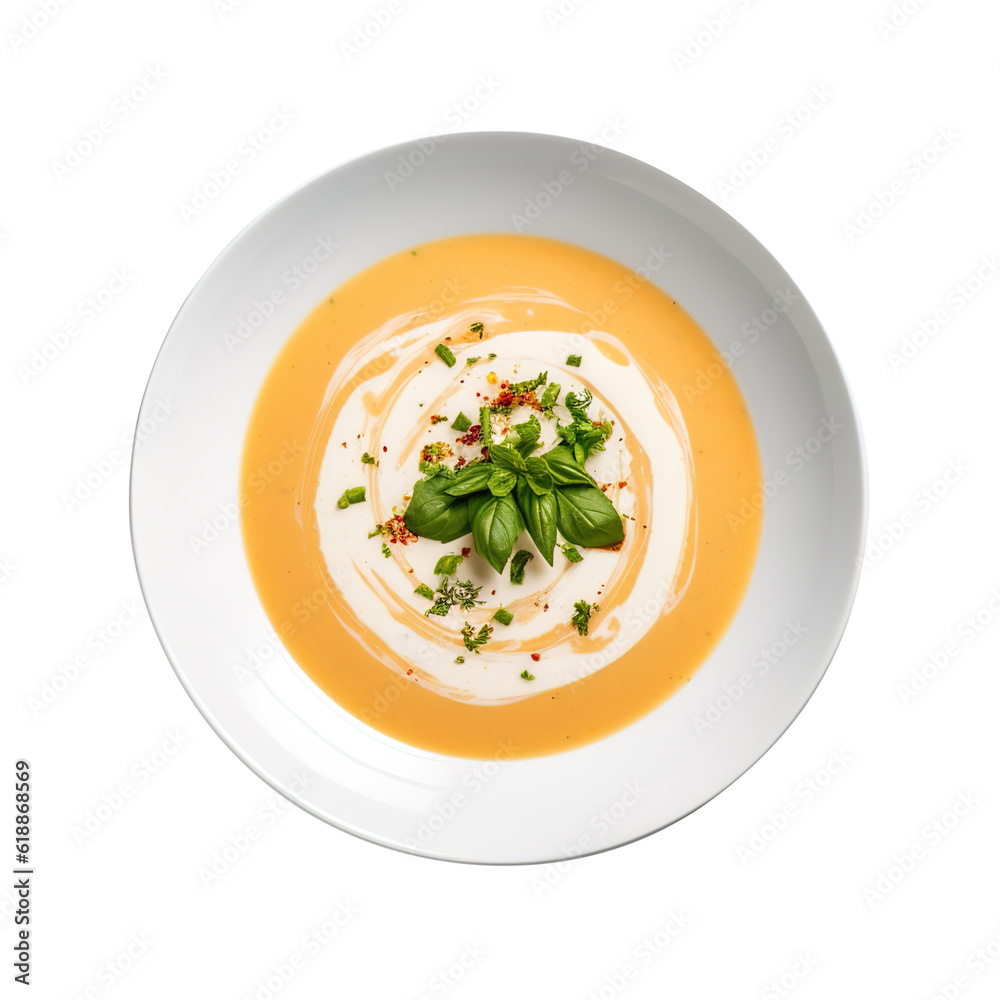 soup in a bowl created with generative ai soup in a bowl created with generative ai