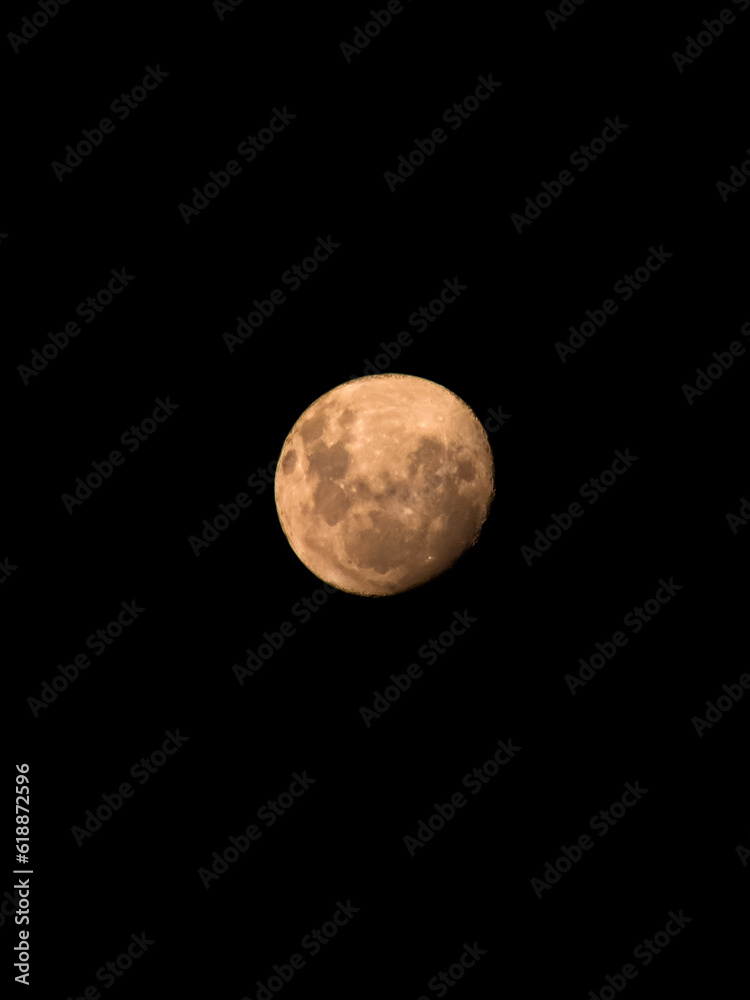 Moon 27 day orbital period, Waxing Gibbous Moon 27 day orbital period, Waxing Gibbous