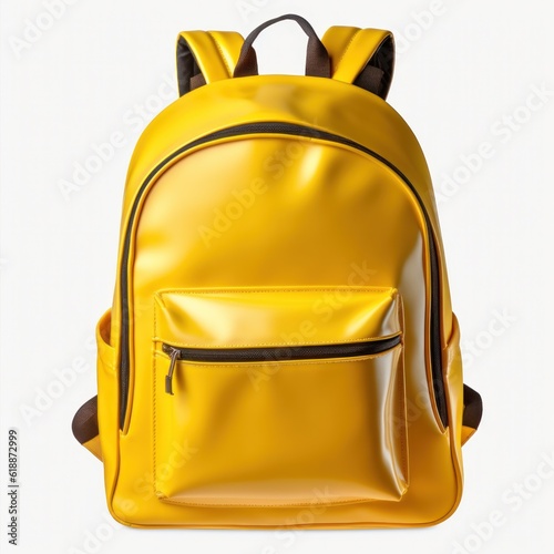 School backpack isolated Illustration AI Generative