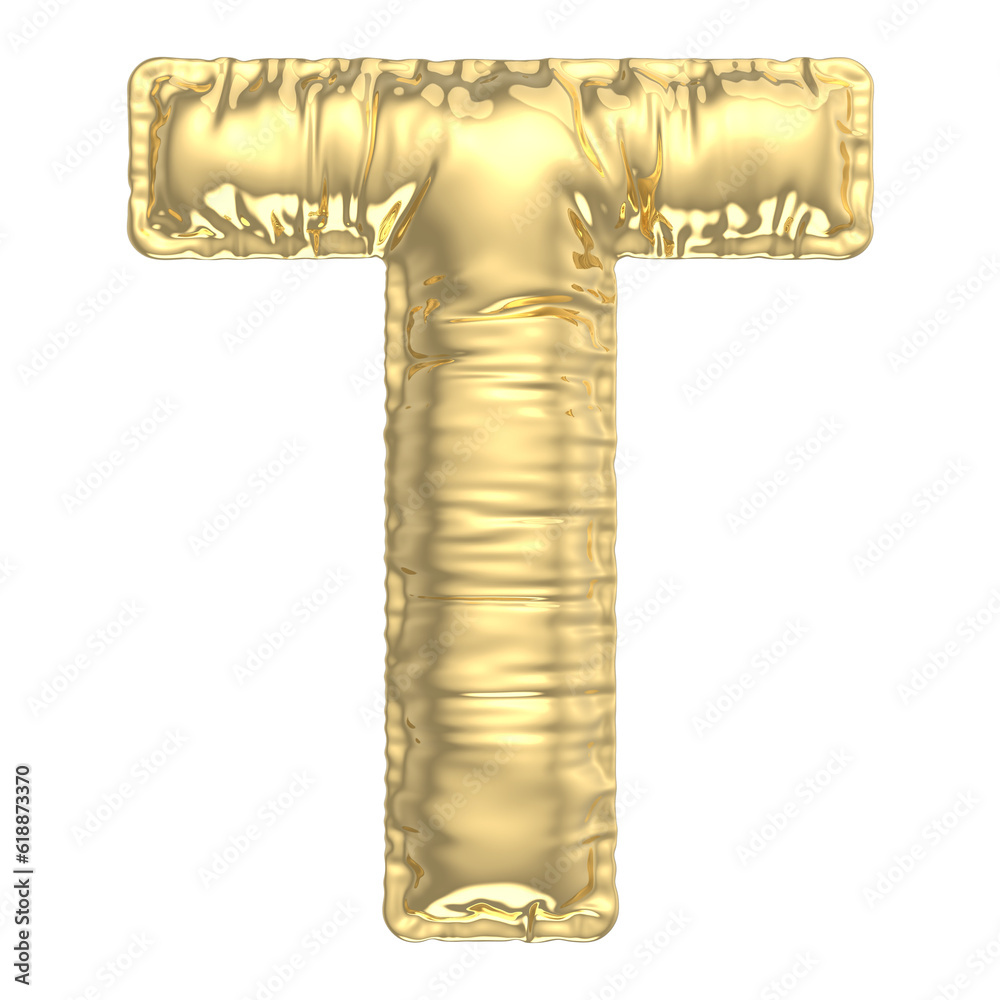 Fototapeta premium Balloon Font With Number 3D Render