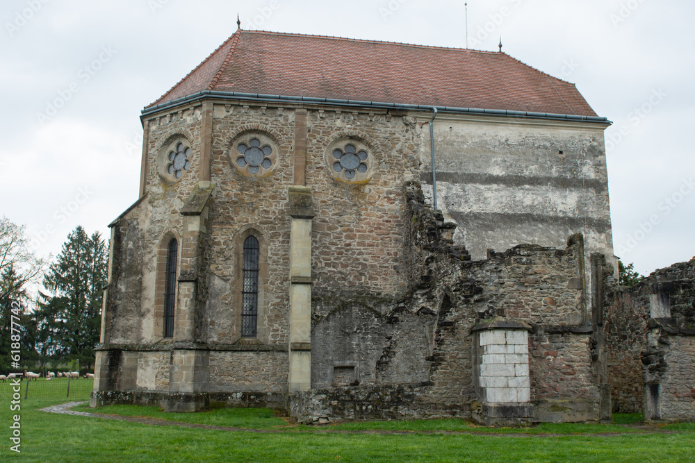 Naklejka premium The Cistercian Abbey of Carta is one of the oldest Gothic sites from Romania and the most Eastern monument the Cistercians built in Europe.