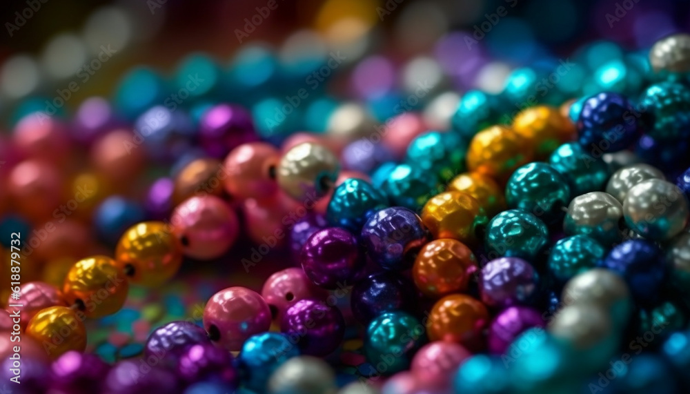 Vibrant colors, glitter, and elegance in jewelry generated by AI Vibrant colors, glitter, and elegance in jewelry generated by AI