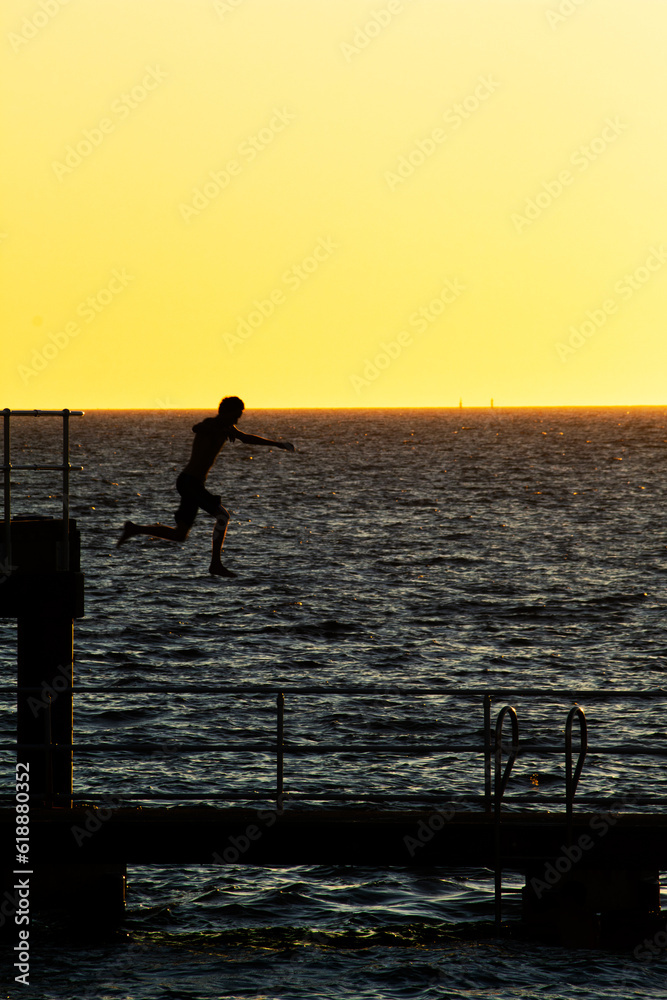 Fototapeta premium Jetty Jumping