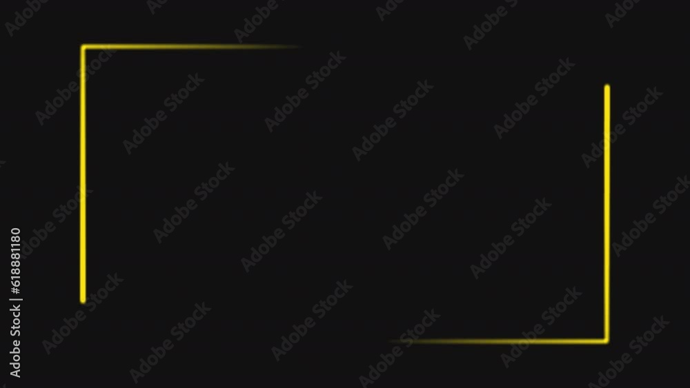 Frame Glow Particle Glitter Glow with Alpha Channel. Particle frame shimmering trails on transparent alpha channel backgrounds in a seamless loop