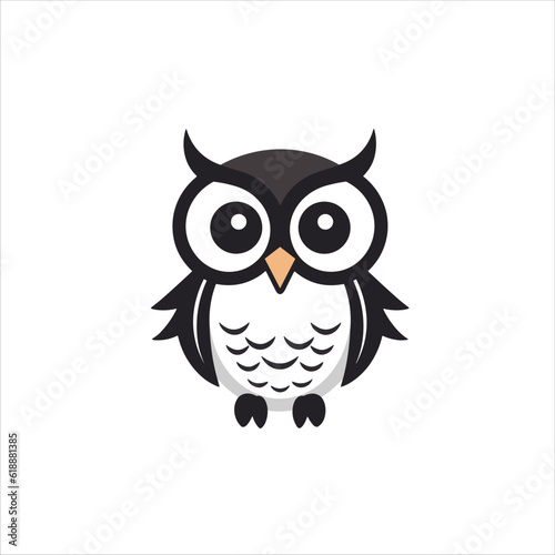 owl logo, cute owl logo vector