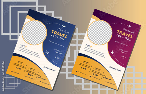 Business brochure flyer design template. Vector illustration