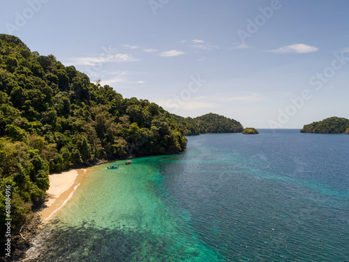 Canales de Afuera island, Coiba National Park, Panama, Central America - stock photo photo