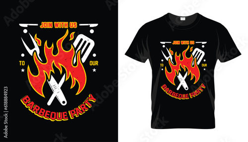 Barbeque Party Typography funny bbq tshirt design barbeque vector illustration lettering typography motivational quotes t shirt design for t shirt and other print items; T-shirt Design vector, restaur