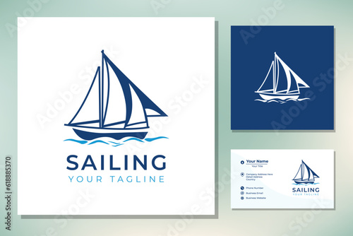 Simple Sailboat dhow boat ship