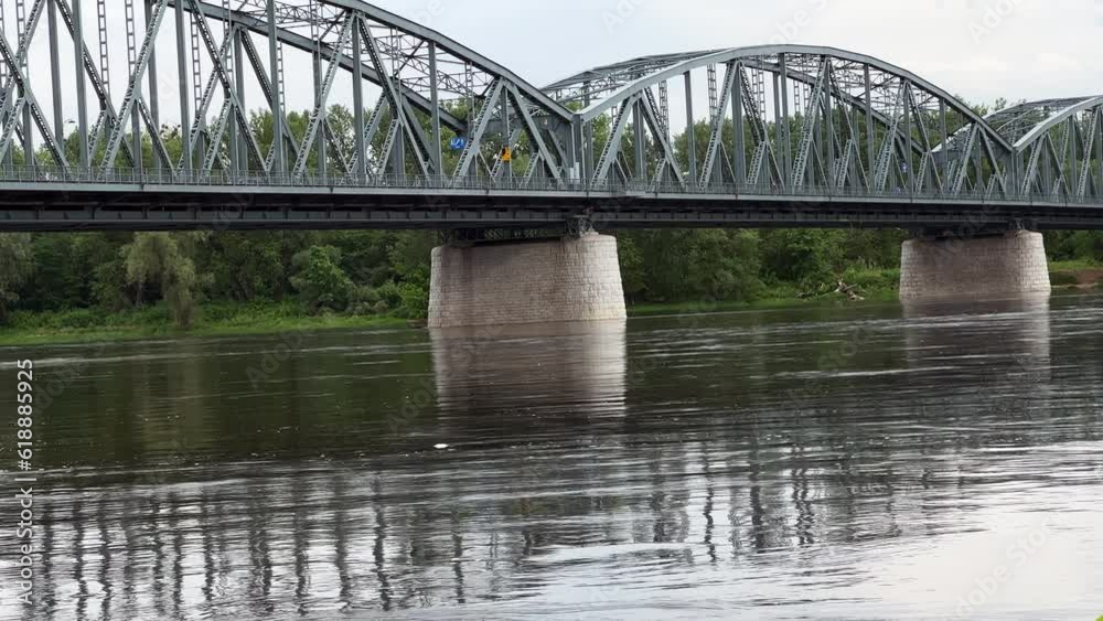 Bridge over river in the morning. Road bridge across the river. Steel bridge across the river. Bridge over river in the morning. Road bridge across the river. Steel bridge across the river.