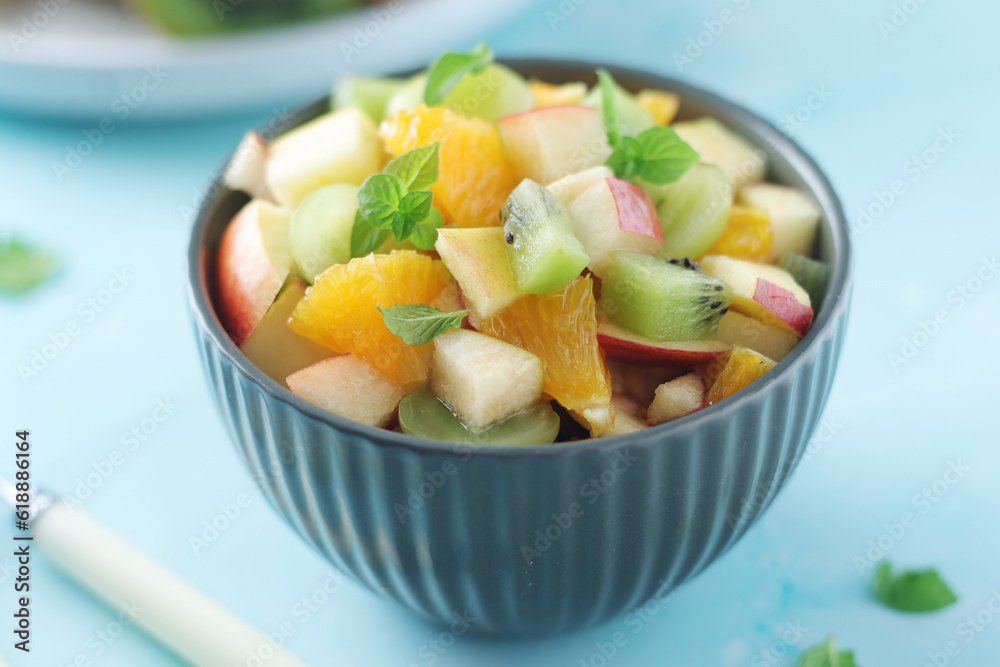 A bowl with fresh fruit salad A bowl with fresh fruit salad