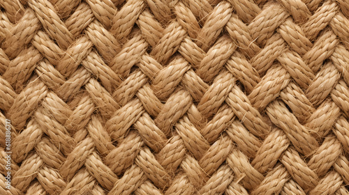 Brown sackcloth texture or background and empty space generativ ai