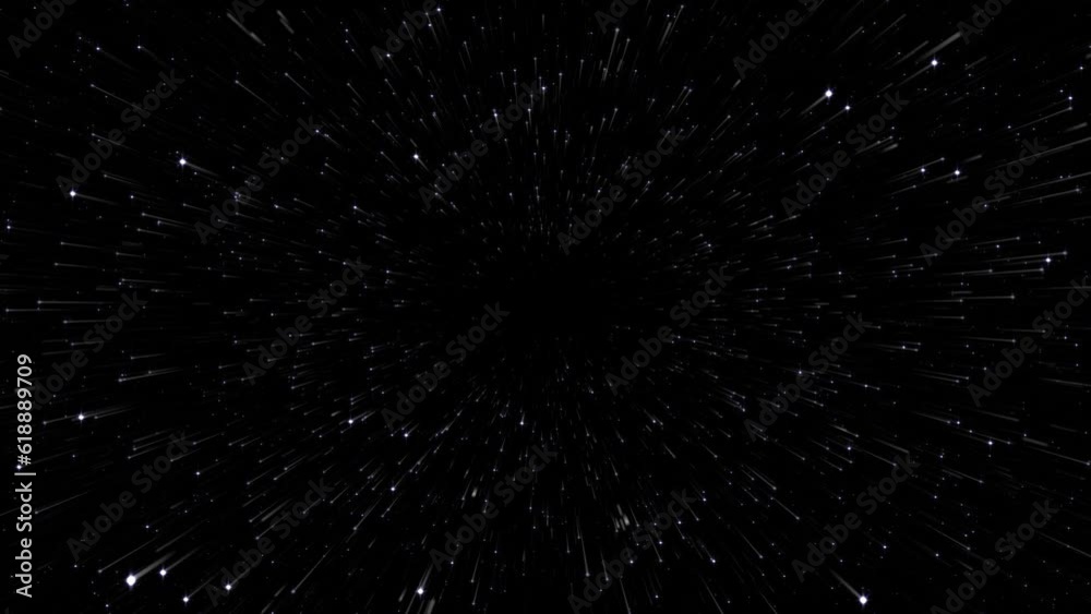 Moving Through the Starlight in a 3D animation