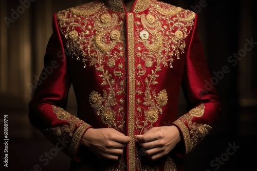 Indian Sherwani for men, Traditional Indian wedding ceremony attire