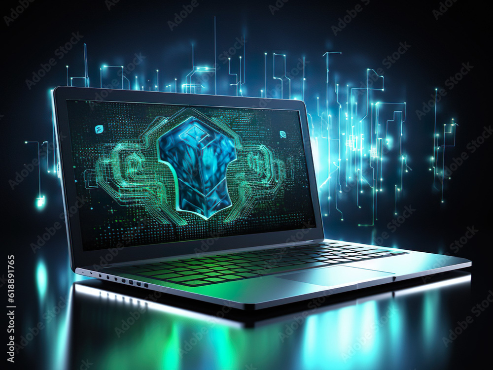 laptop with blueprint laptop with blueprint