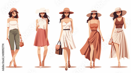 Stylish fashion vector illustration