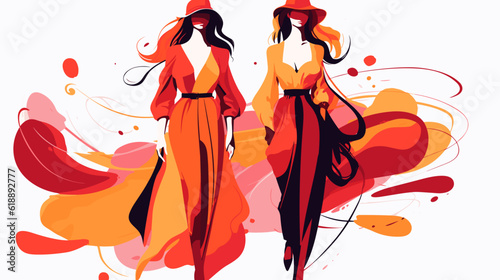Stylish fashion vector illustration
