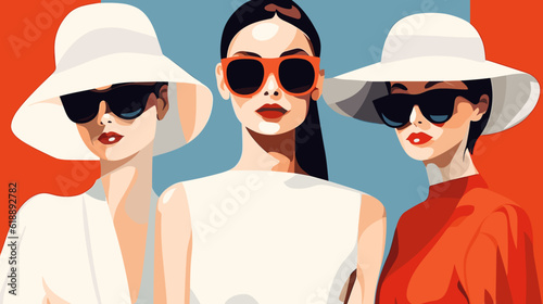 Stylish fashion vector illustration
