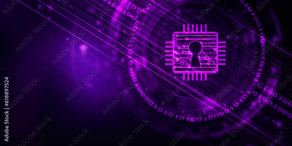 Fototapeta premium 2d rendering latest computer microchips 