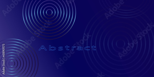 Vector abstract glowing dark blue background. Shiny blue lines. Horizontal banner. Geometric stripes pattern. EPS10 vector