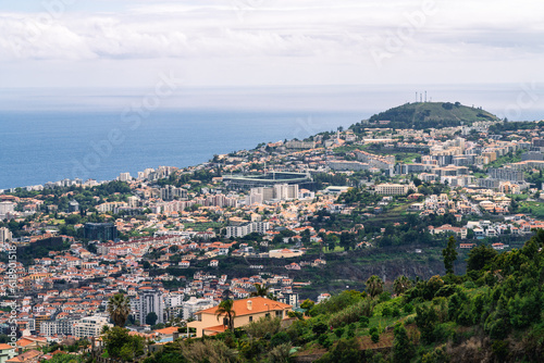 Cityscape Funchal on the beautiful island Madeira, Portugal