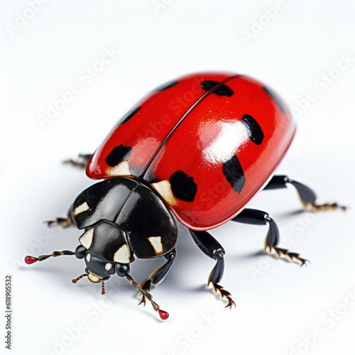 Ladybug isolated. Illustration AI Generative.