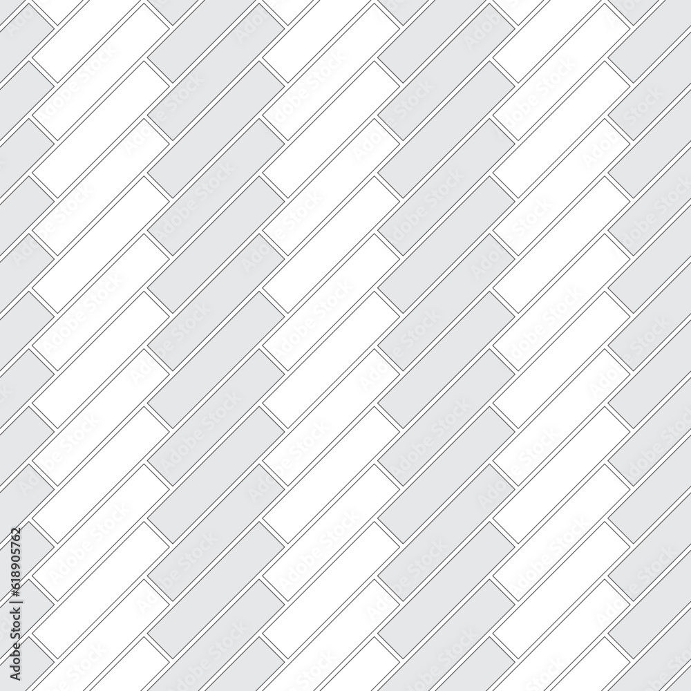 Brickwork texture seamless pattern. Diaganal appearance of Stretcher ...