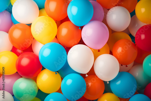 Colourful balloon background