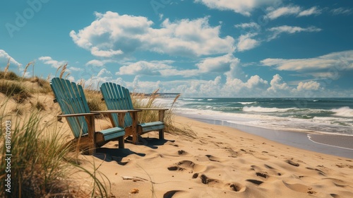 beach chair on the beach