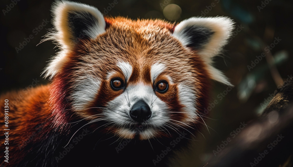 Cute lemur staring at camera in grass generated by AI