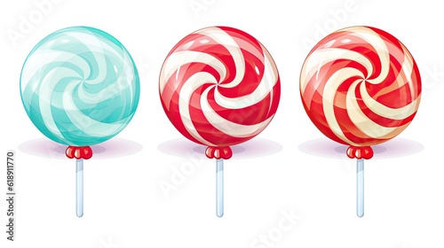 Christmas candy illustration seamless background