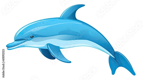 dolphin isolated on white background