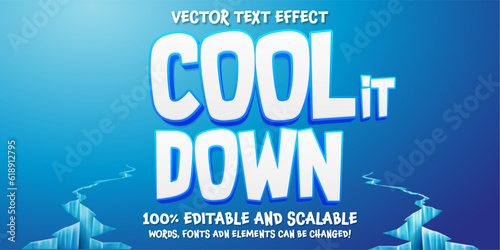 Ice Cool Cold Letters