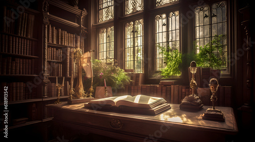 Antique Office, Church, Book