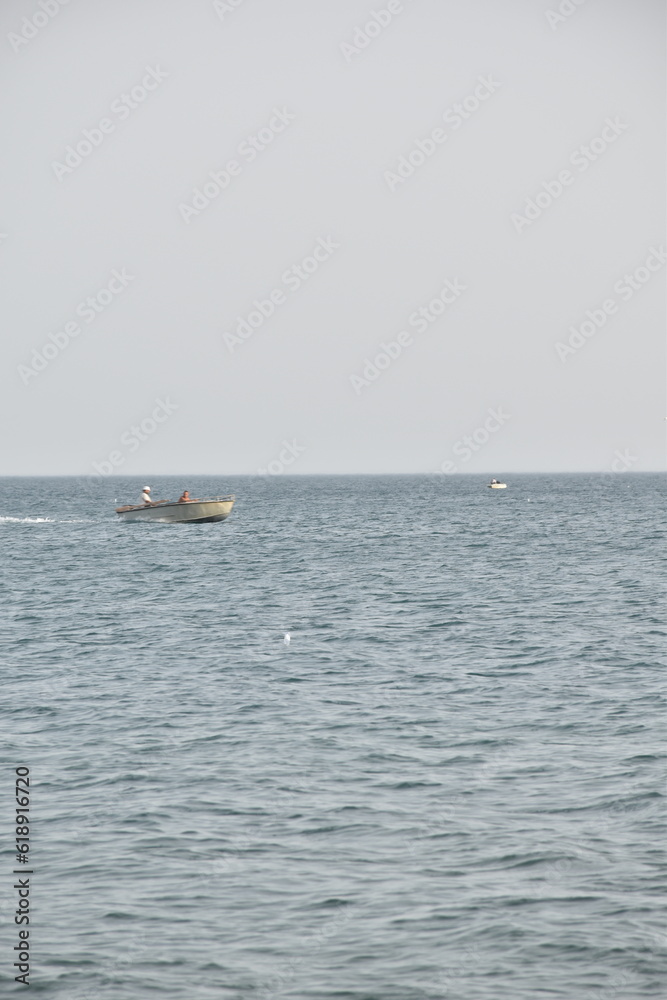 motor boat on the sea