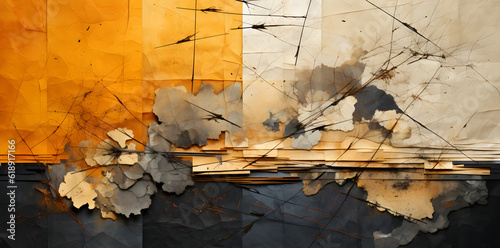 autumn leaves on the wall