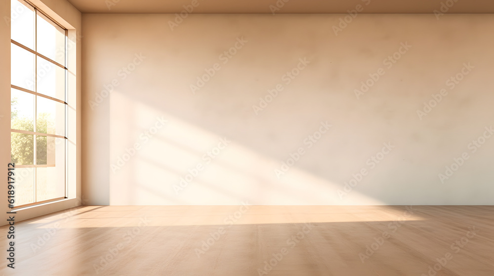 Fototapeta premium Undecorated Wall, made with generative AI