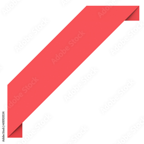 Free Download Corner label. Corner tag. 3D illustration. - GFXLoad