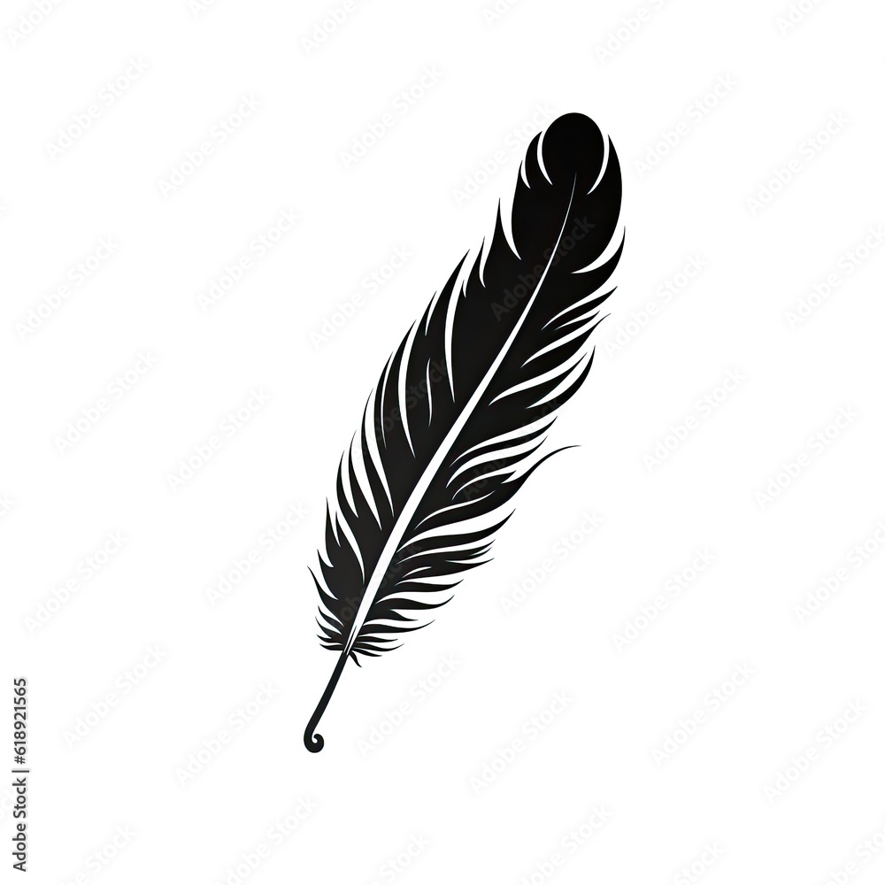 feather isolated on white background feather isolated on white background