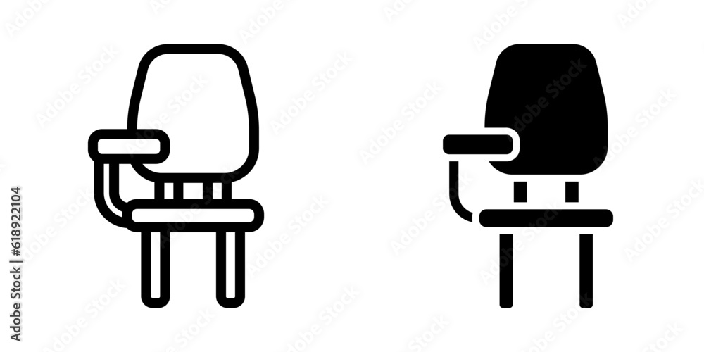 Chair icon. sign for mobile concept and web design. vector illustration