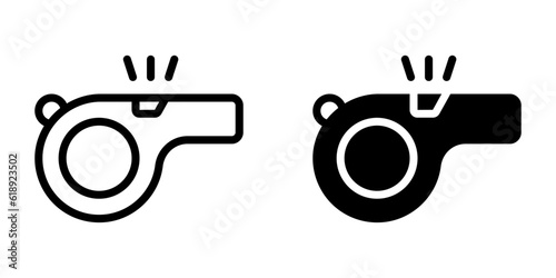 Whistle icon. sign for mobile concept and web design. vector illustration