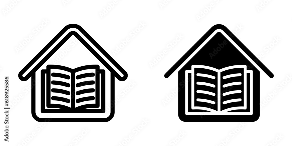 Home Schooling icon. sign for mobile concept and web design. vector illustration Home Schooling icon. sign for mobile concept and web design. vector illustration